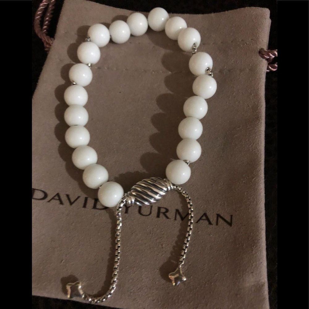 White David Yurman Women Spiritual Beads Bracelet